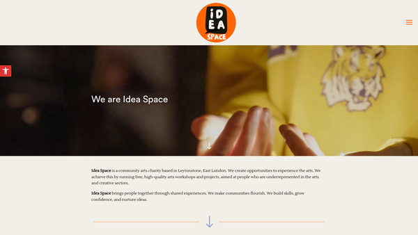 Screenshot of the Idea Space website
