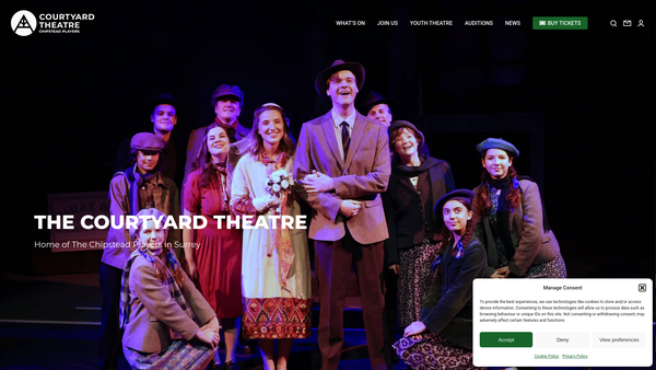 Screenshot of the The Chipstead Players website