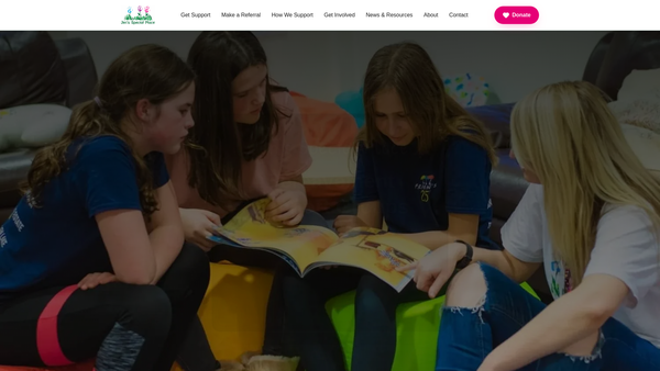 Screenshot of the Jen's Special Place website