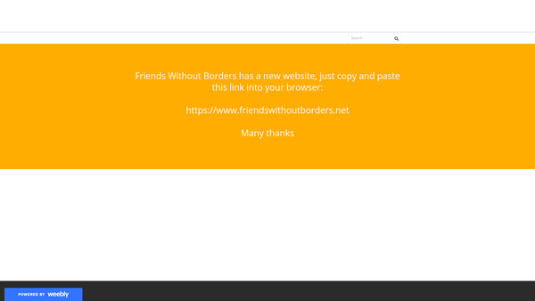 Screenshot of the Friends Without Borders (Portsmouth) CIO website