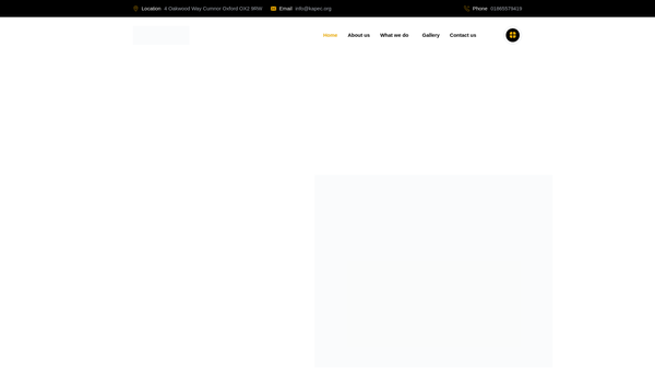 Screenshot of the Kingdom Apostolic Empowerment Centre website