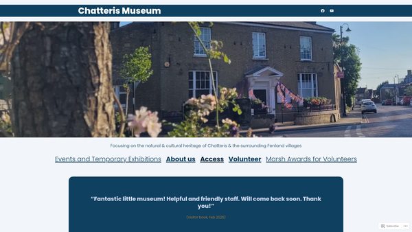 Screenshot of the The Chatteris Museum Trust website