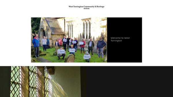 Screenshot of the West Torrington Community & Heritage Action website