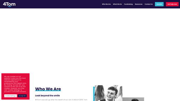 Screenshot of the 4tom website