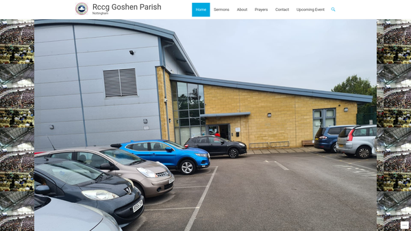 Screenshot of the The Redeemed Christian Church Of God Goshen Parish Nottingham website