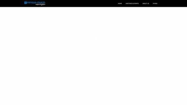 Screenshot of the Warrington Emmaus Fellowship Trust website