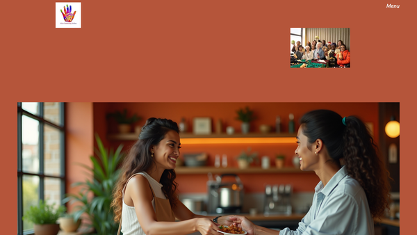 Screenshot of the Idia's Community Kitchen website