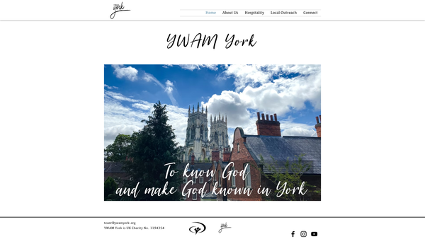 Screenshot of the Youth With A Mission York website