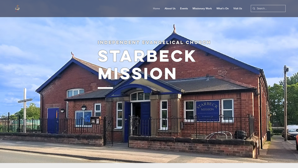Screenshot of the Starbeck Mission website