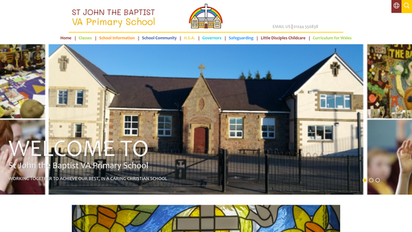 Screenshot of the Little Disciples Childcare website