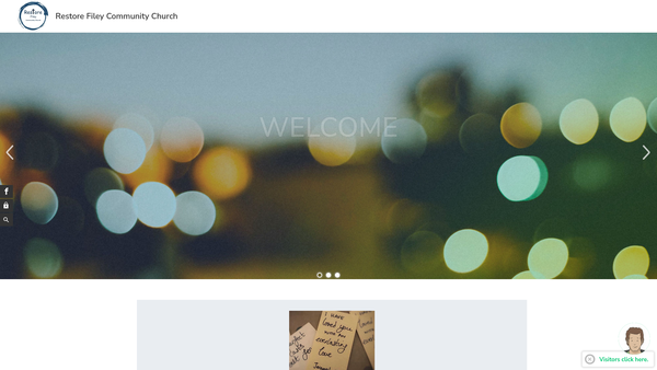 Screenshot of the Restore Filey website