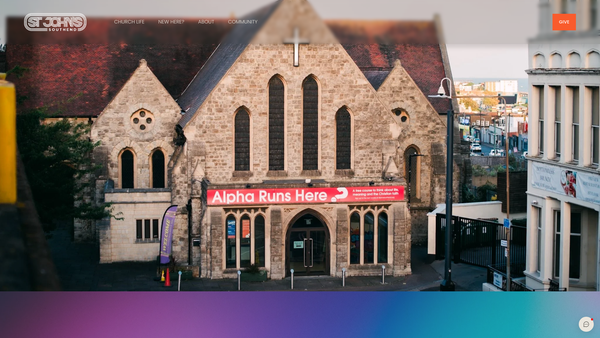 Screenshot of the The Parochial Church Council Of The Ecclesiastical Parish Of St John The Baptist Southend On Sea website