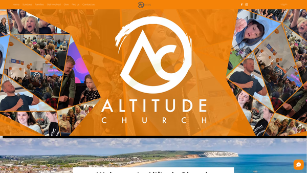 Screenshot of the Altitude Church website