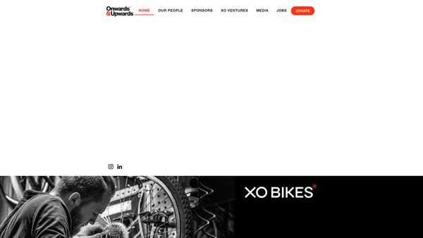 Screenshot of the Onwards & Upwards website