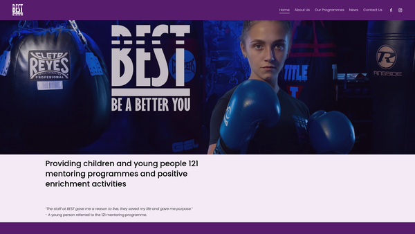 Screenshot of the Best - Be A Better You website