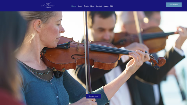 Screenshot of the Chapel Street Music website