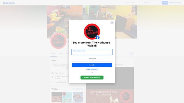 Screenshot of the The Hothouse At Redhouse website