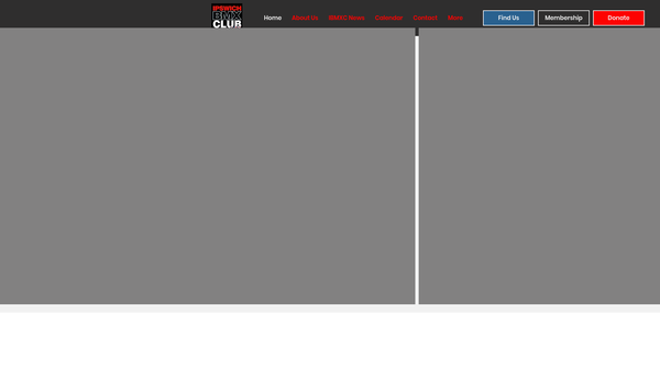 Screenshot of the Ipswich Bmx Club website