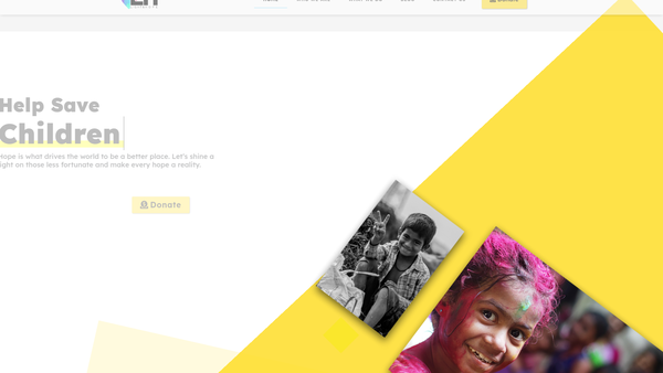 Screenshot of the Light And Hope Foundation website