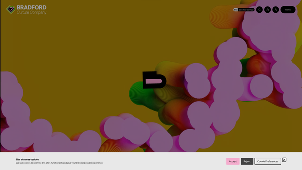Screenshot of the Bradford Culture Company Limited website