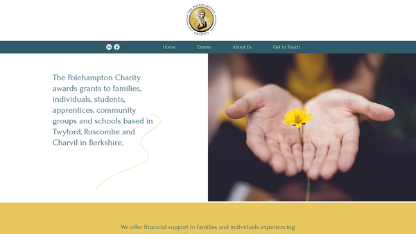 Screenshot of the The Polehampton Charity website