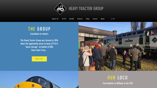 Screenshot of the The Heavy Tractor Group 37714 website