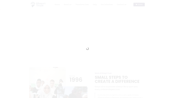 Screenshot of the Suraya Foundation website