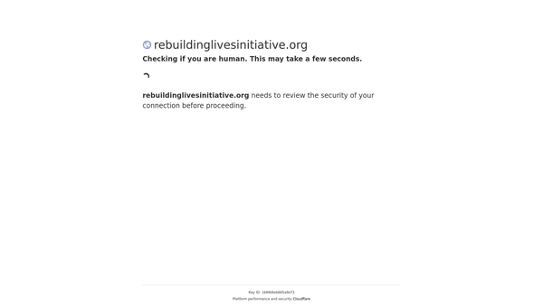 Screenshot of the Rebuilding Lives Community Initiative website