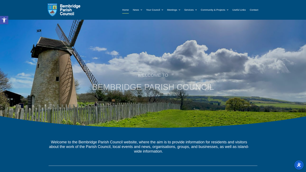 Screenshot of the Bembridge Men In Sheds website