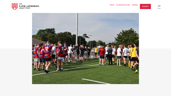 Screenshot of the The Luke Wheaton Legacy Trust website