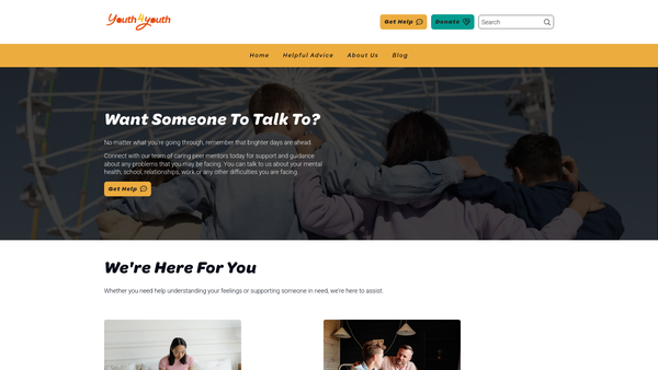 Screenshot of the Youth4Youth Ltd website