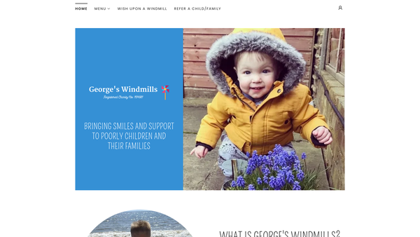 Screenshot of the Georges Windmills website