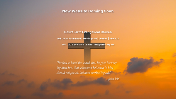 Screenshot of the Court Farm Evangelical Church website