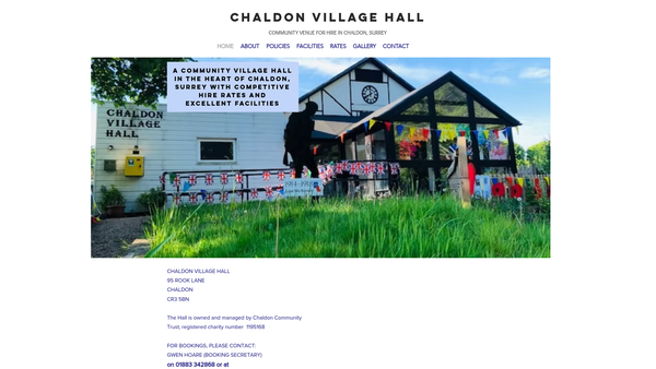 Screenshot of the Chaldon Community Trust website