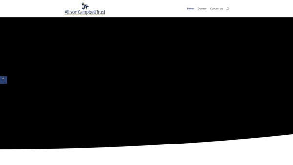 Screenshot of the Allison Campbell Trust website