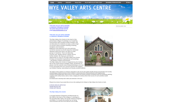 Screenshot of the Welham Kidzart Foundation website