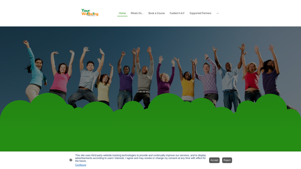 Screenshot of the Your Wellbeing website