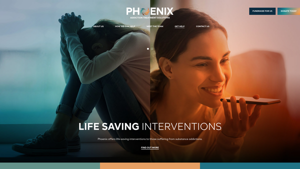 Screenshot of the Phoenix website