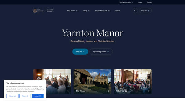 Screenshot of the Lanier Theological Education Foundation website