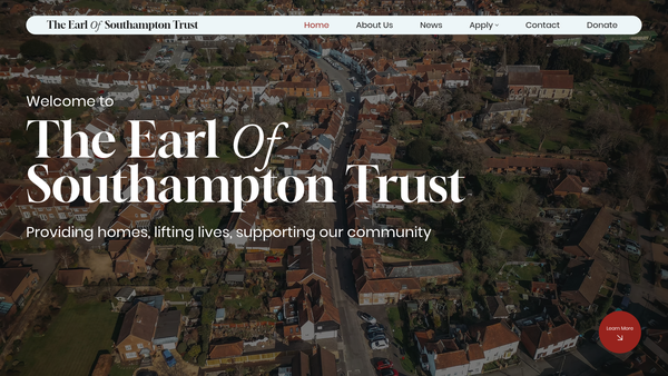Screenshot of the The Earl Of Southampton Trust website
