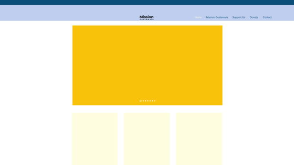 Screenshot of the Mission Guatemala website