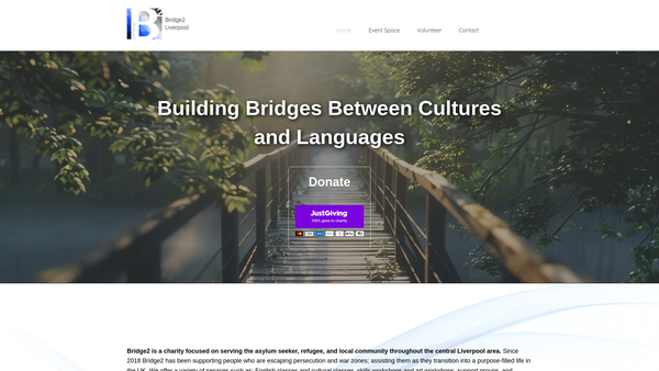 Screenshot of the Bridge2 (Liverpool) Limited website