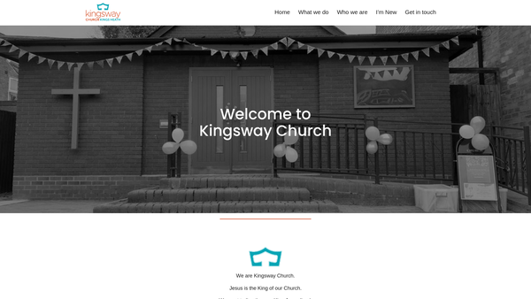 Screenshot of the Kingsway Church Kings Heath website