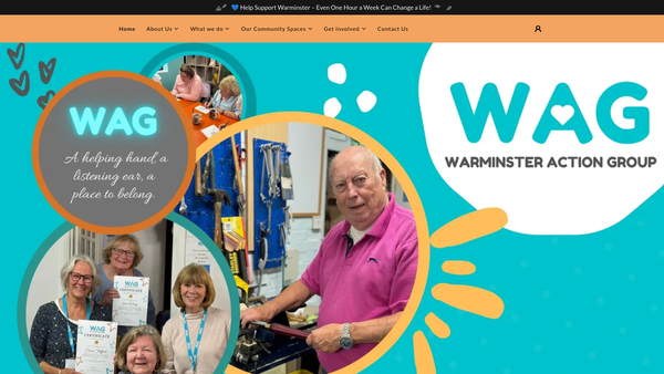 Screenshot of the Warminster Action Group website