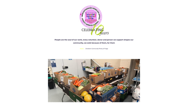 Screenshot of the Worcestershire Homeless Appeal website