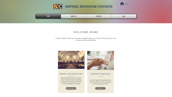 Screenshot of the Bethel Ministries UK website