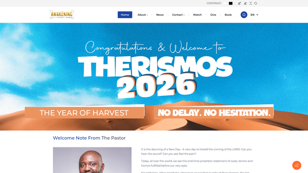 Screenshot of the Awakening Centre - Kent website
