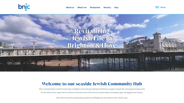 Screenshot of the Bnjc website
