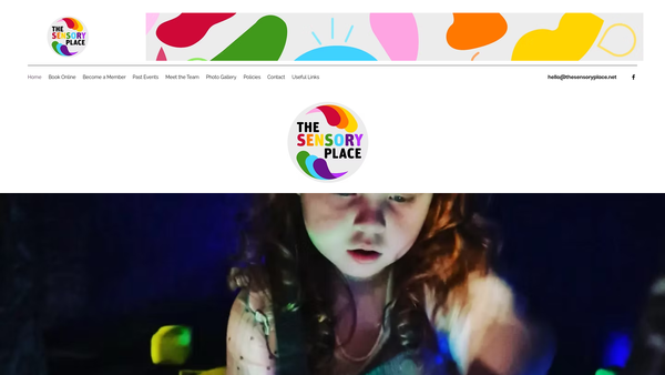 Screenshot of the The Sensory Place website