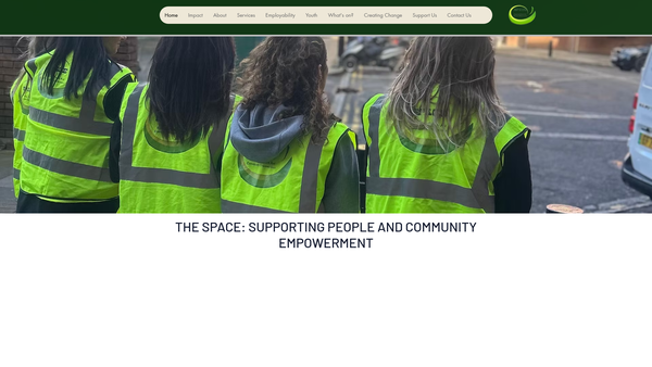 Screenshot of the The Space - Supporting People And Community Empowerment website